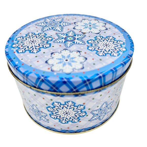 Snowflake Ornaments 13 pc Set Wood Metal Storage Tin Box Ice Cube Mold - Picture 12 of 16